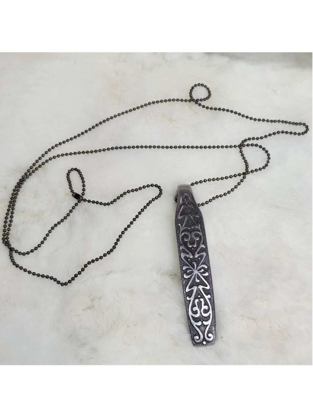 Spoon Pendant Necklace Handmade Fashion Jewelry Ball chain